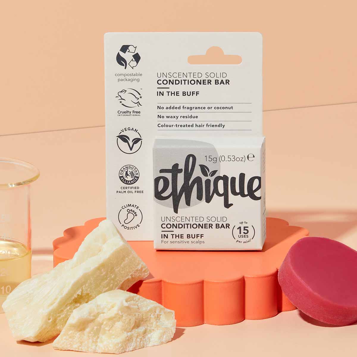 Unscented Conditioner Bar Mini: In the Buff™, image 1