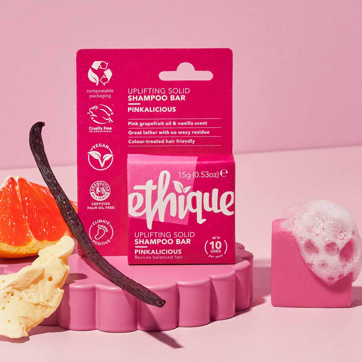 Reviving Shampoo Bar Mini for Balanced Hair: Pinkalicious™