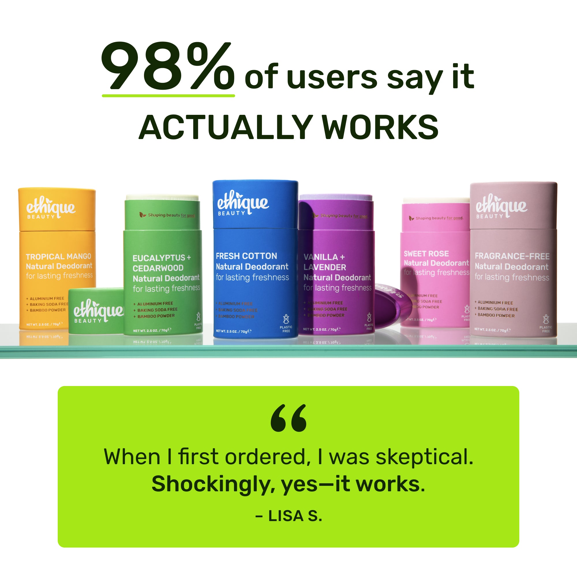 98% of users say it actually works