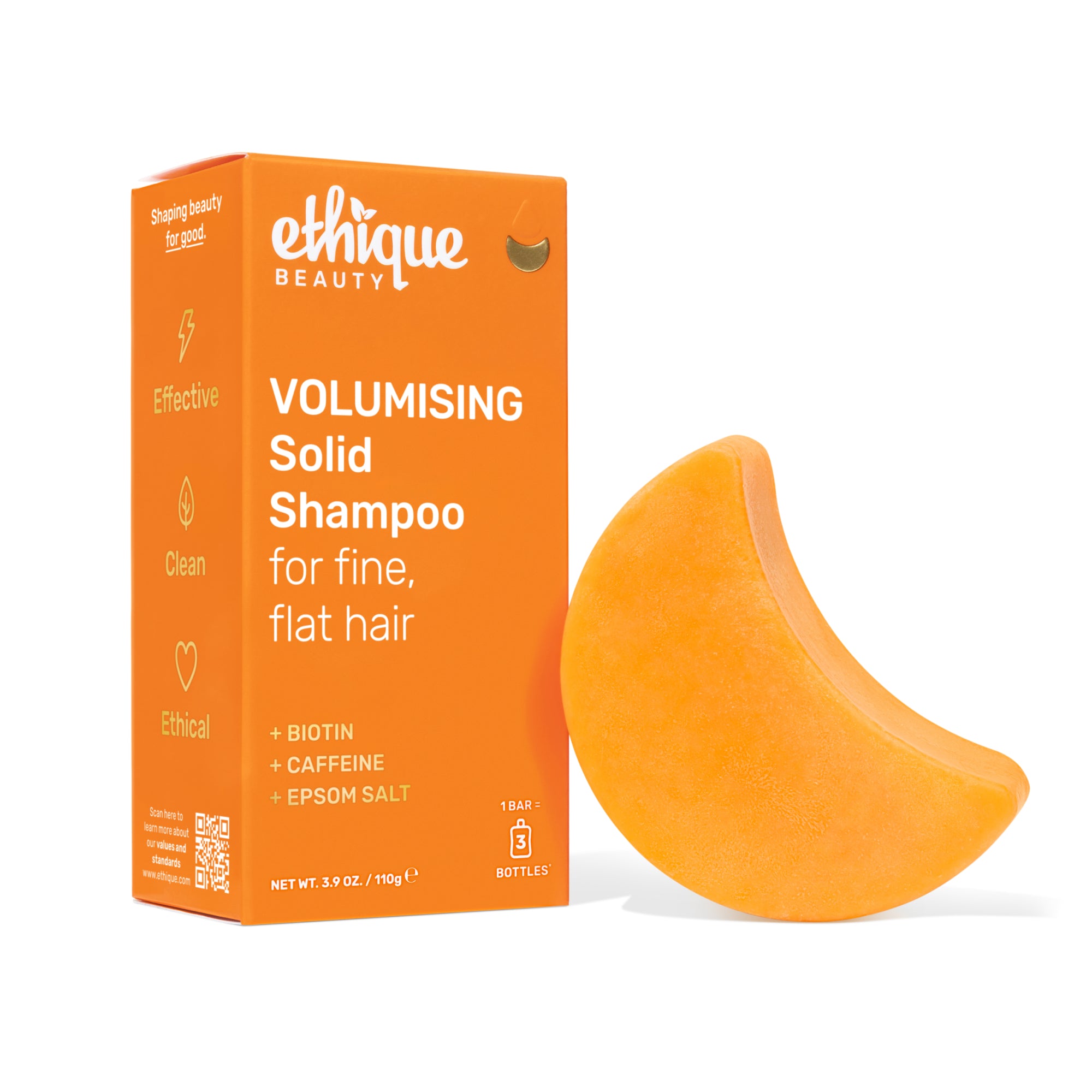 Volumising Solid Shampoo for fine, flat hair