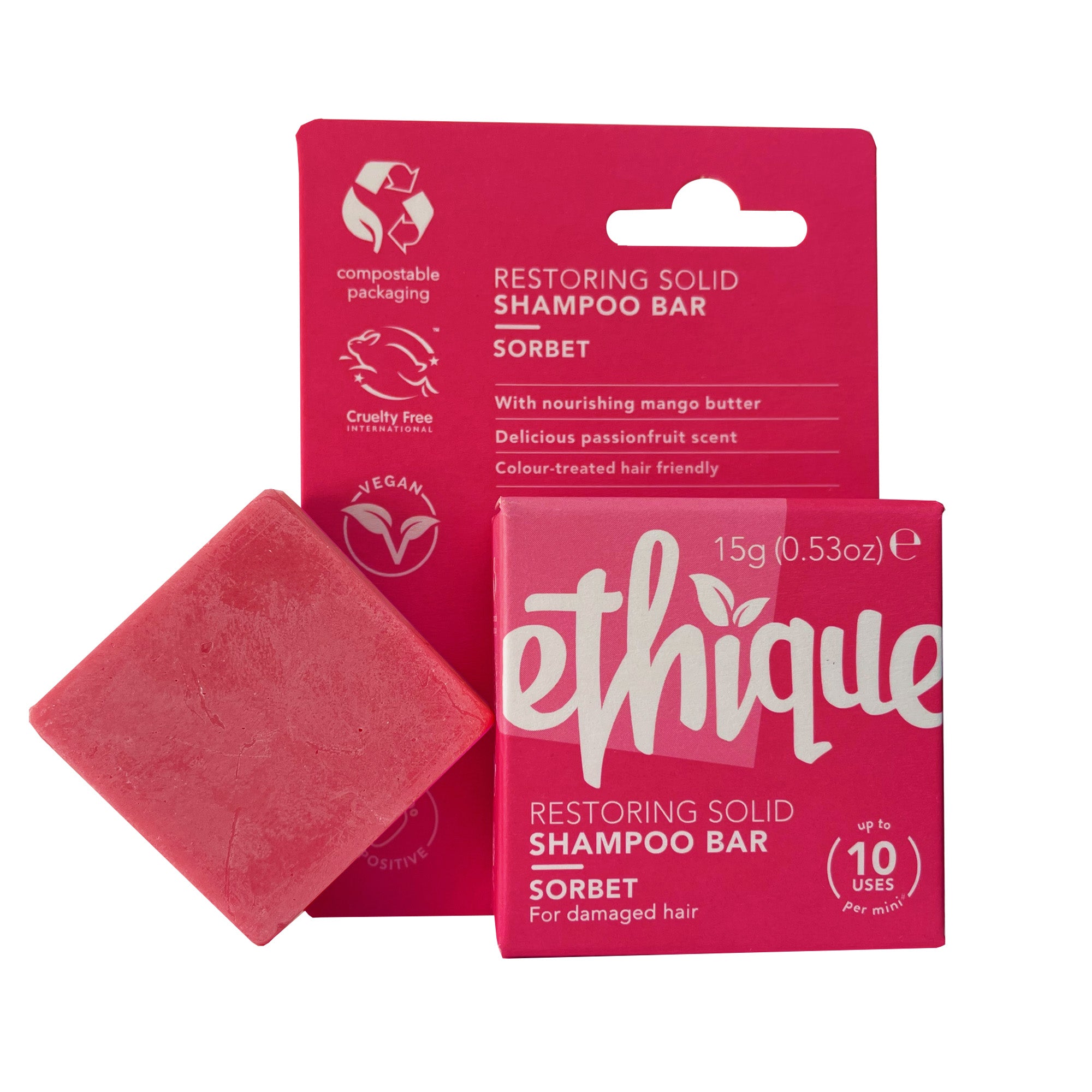Restoring Shampoo Bar Mini for Dry, Damaged Hair: Sorbet™️