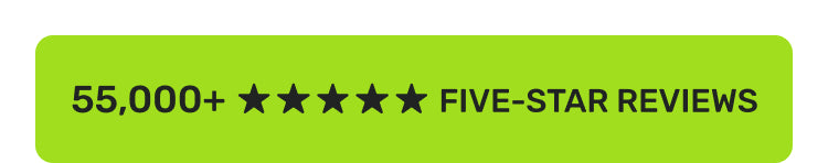 55,000+ five-star reviews