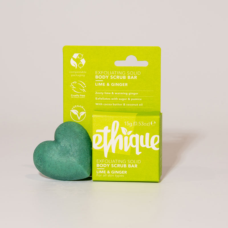 Exfoliating Lime & Ginger Solid Body Scrub Bar Mini