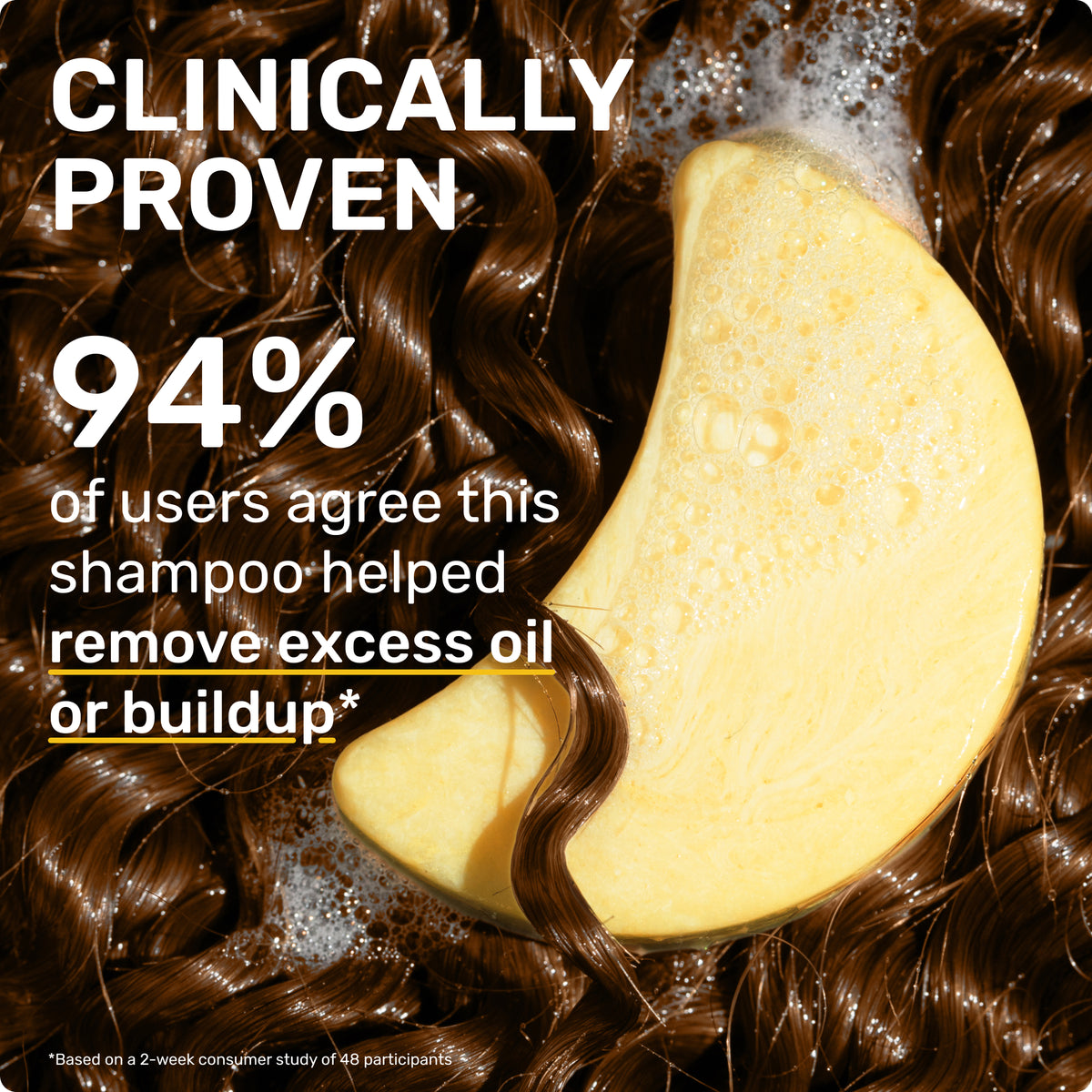 CLINICALLY PROVEN
94% of users agree this shampoo helped remove excess oil or buildup

*based on a 2-week consumer study of 48 participants