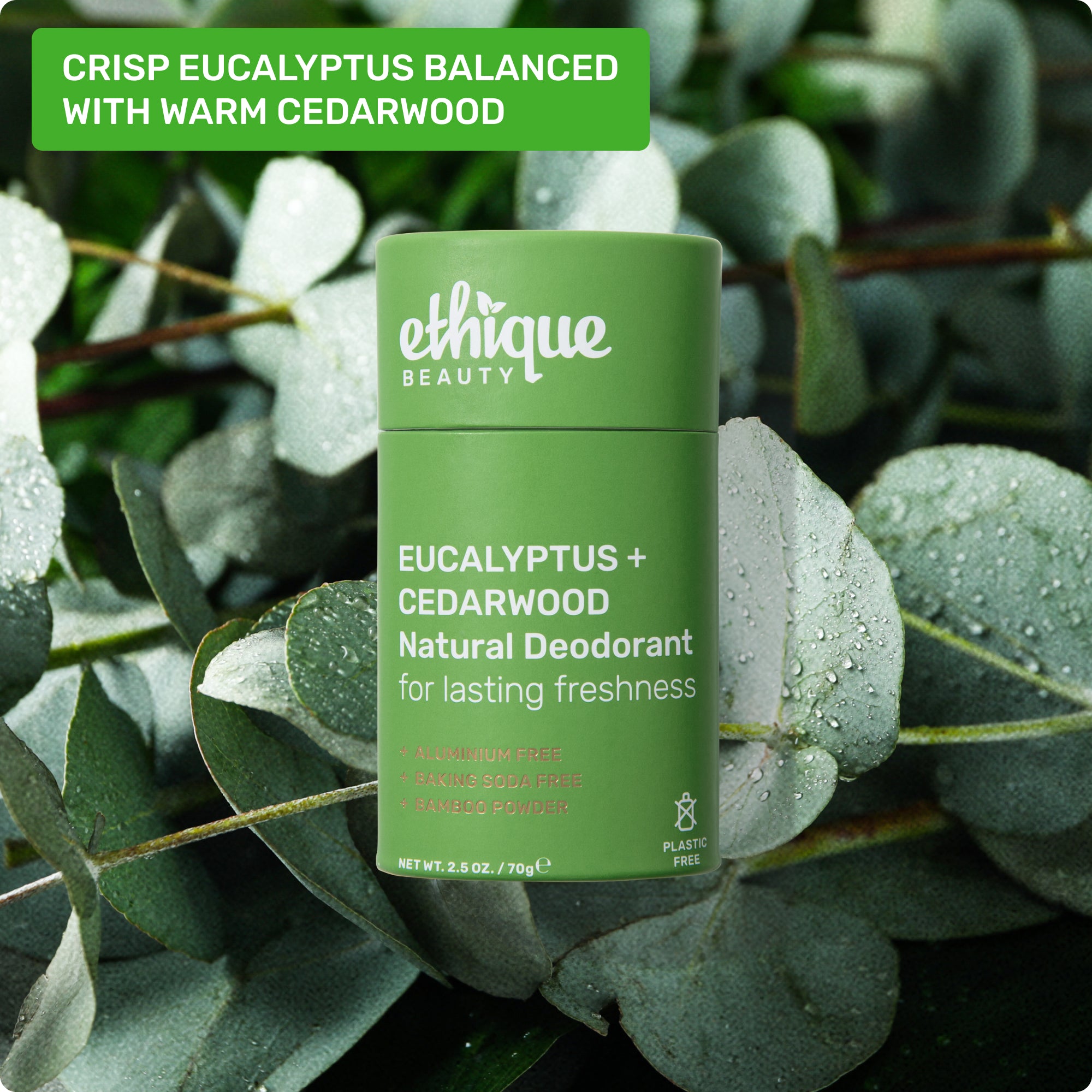 EUCALYPTUS + CEDARWOOD Natural Deodorant