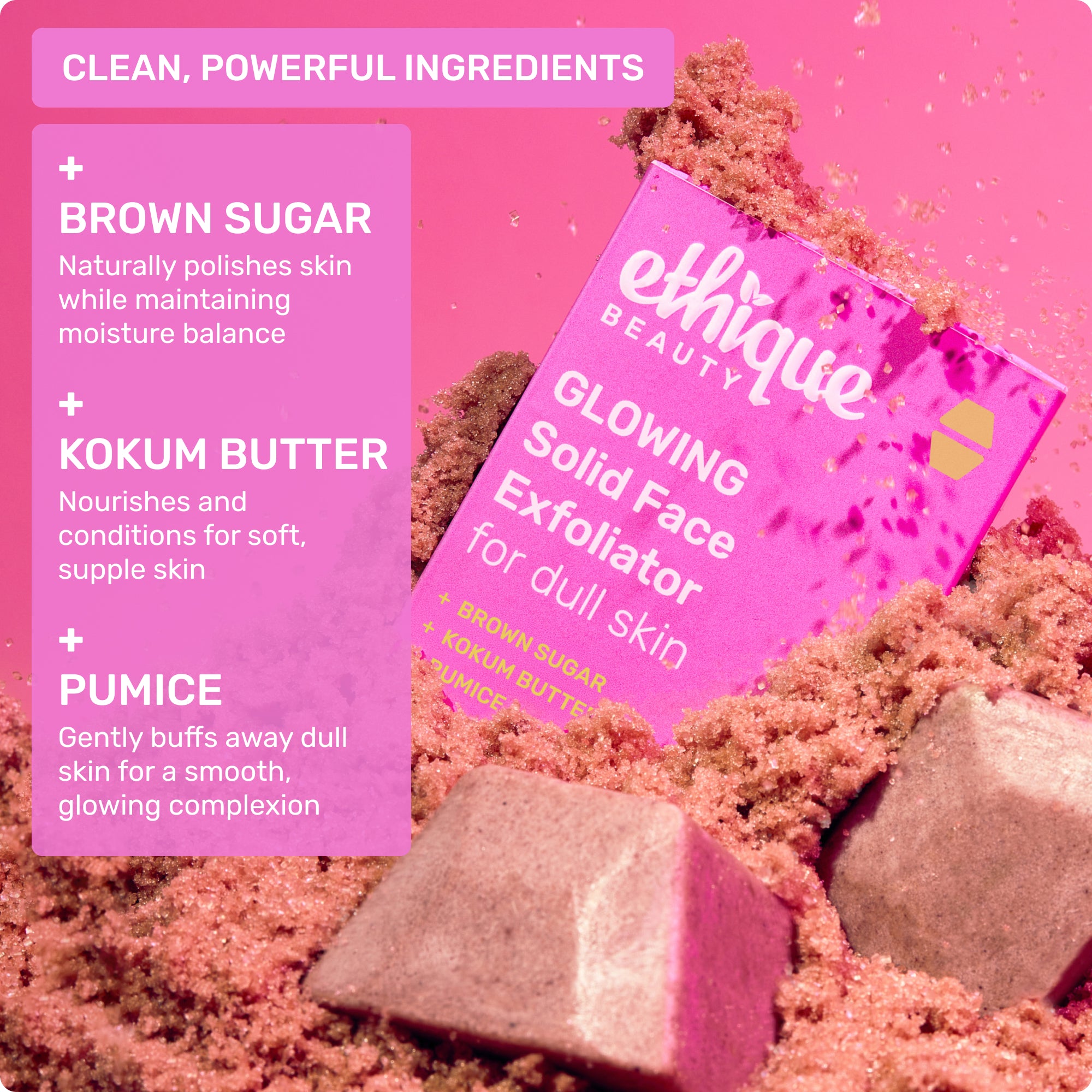 GLOWING Solid Face Exfoliator, image 3