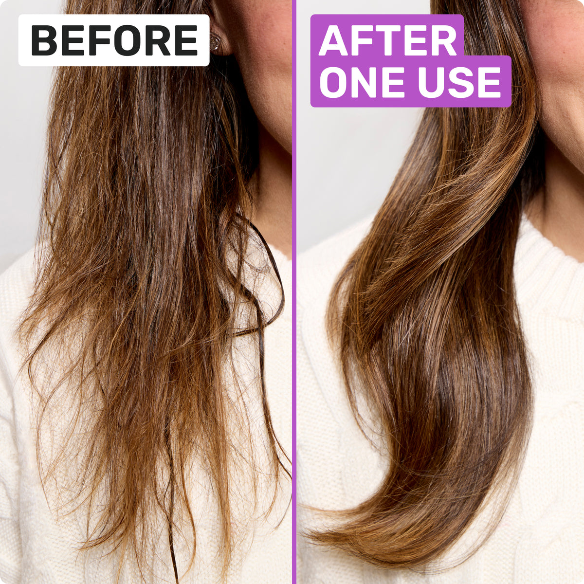 BEFORE 
AFTER ONE USE
